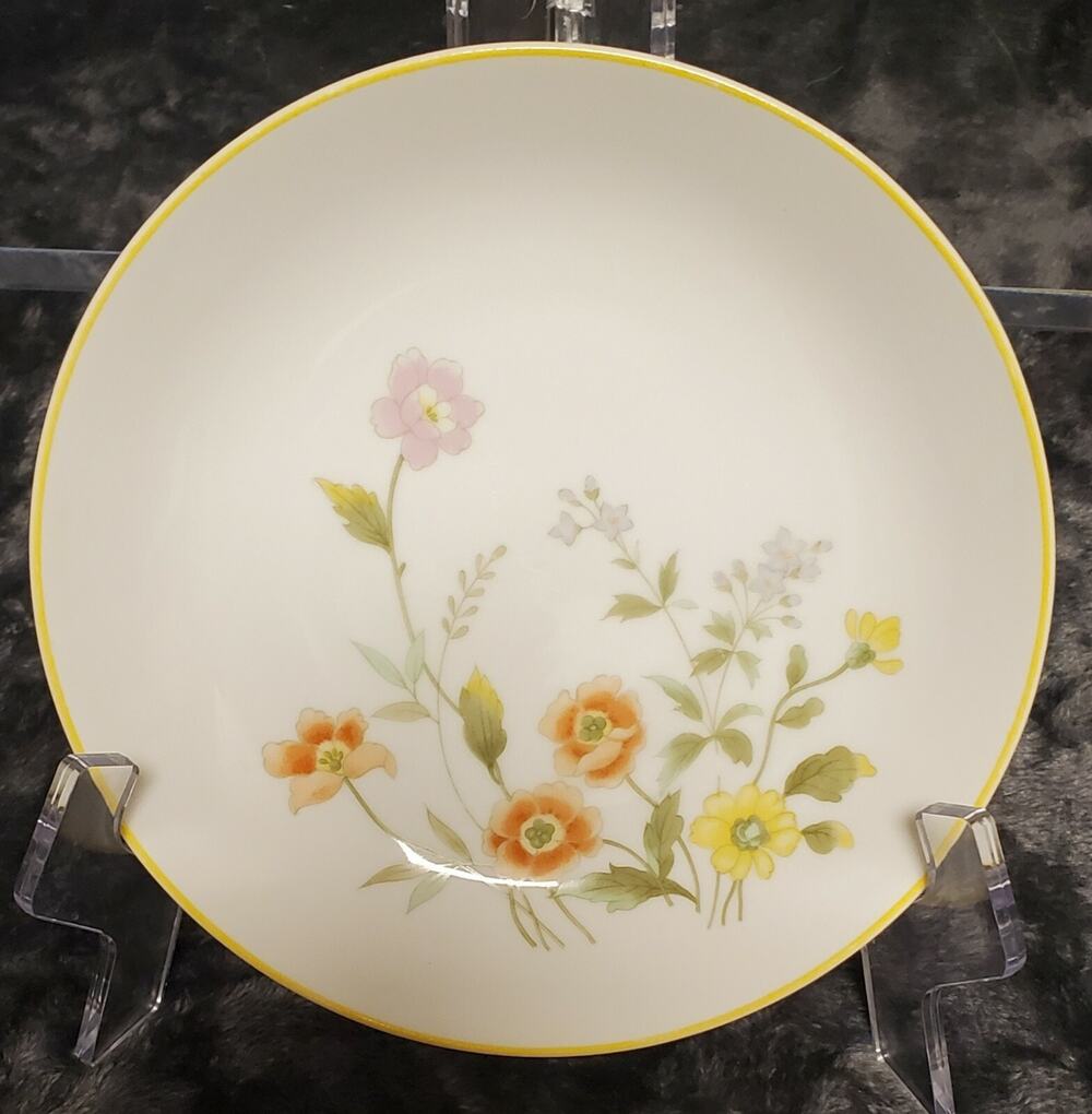 Vintage Norleans Japan Spring Garden Soup Bowls 7 1/2" X 1 1/2" Fine China